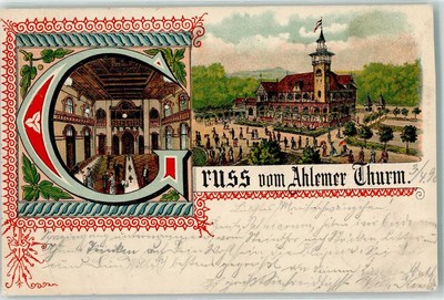13455411 - 3011 Ahlem Gasthaus Ahlemer Thurm Dining Room 1898