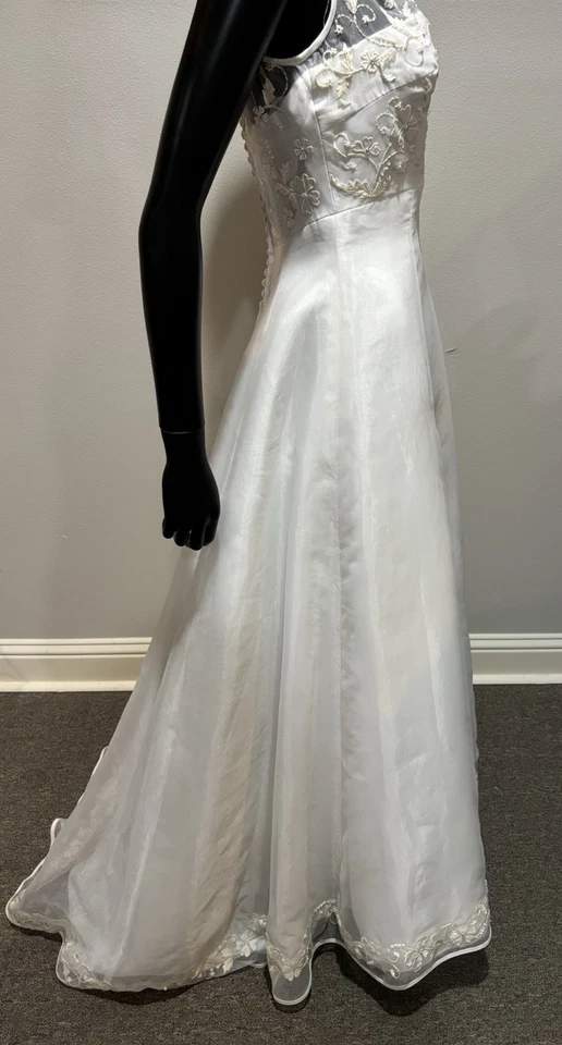 Vestido de novia vintage jazmín talla 4 6 nunca usado nuevo con etiquetas Foto 4 de 4