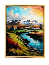 Limited edition exclusive hanging painting, relief home decoration painting