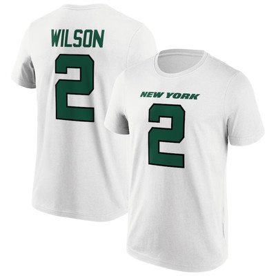 New York Jets T-Shirt (Größe M) Herren NFL N&N Wilson 2 Top - Neu