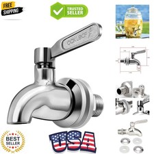 Beverage Dispenser Replacement Spigot, Stainless Steel Spigot Polished Finish...