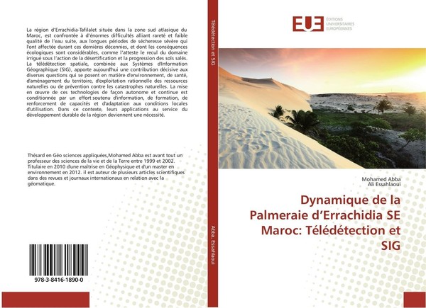 Dynamique De La Palmeraie D'errachidia SE Maroc: TéLéDéTection Et SIG Mohamed Ab-image