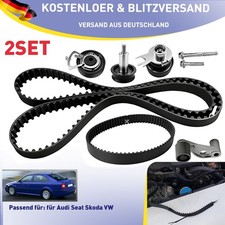 2x Zahnriemensatz + Rollensatz für VW GOLF V VI POLO CADDY SEAT IBIZA SKODA AUDI