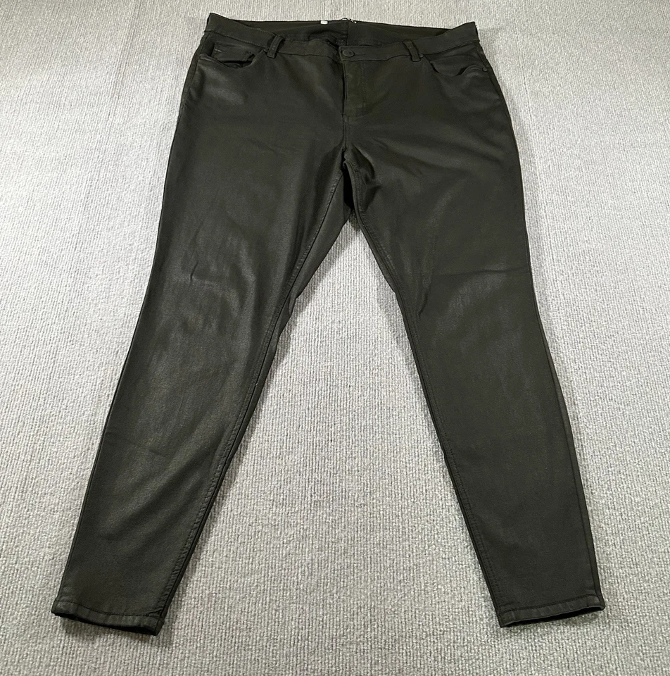 KUT From The Cloth Polyester Jeans Womens 18 Straight Leg Black Stretch - Image 2 of 4