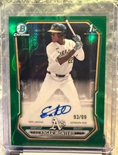 2026 Bowman Chrome Edgar Montero 1ST Prospect Green Lava Refractor /99 Auto