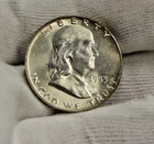 1953 D US Franklin Half 50c Nice Unc