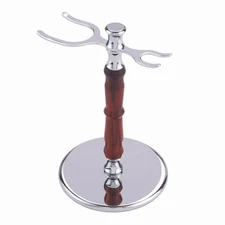 WOODRIVER Project Kit - Deluxe Razor & Shaving Brush Stand Kit Chrome