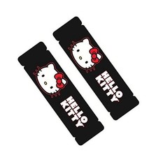2 Pack Hello Kitty Sanrio Car Seat Belt Shoulder Pads Black Plush Cushion 2 Pack Hello Kitty Sanrio Car Seat Belt Shoulder Pads Black Plush Cushion