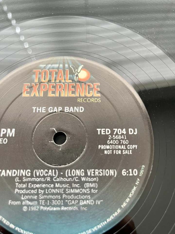 The Gap Band – Outstanding Original 1982 PROMO 12" In OG Cover VG+/VG+ - Image 2 of 3