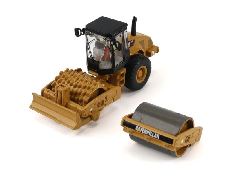 CAT CS56 Roller w/ Attachment 1:87 Scale Model - Diecast Masters