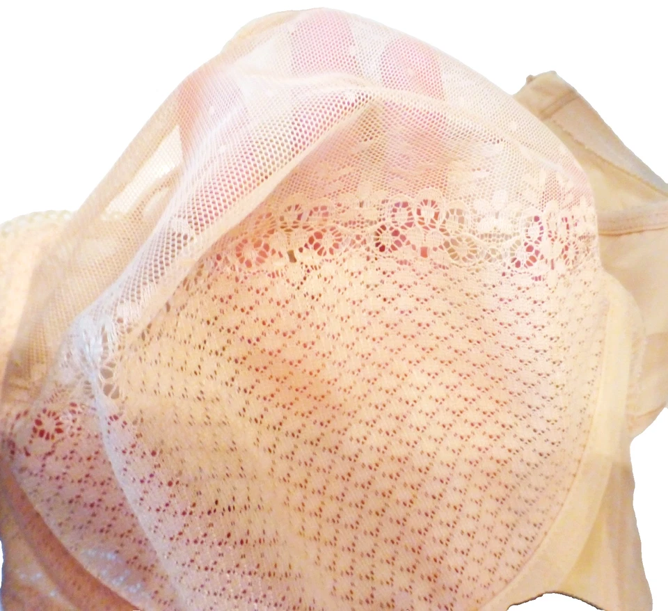 SEXY!!! SUJETADOR CON AROS CHANTELLE BEIGE COPAS MUY TRANSPARENTES 38D USADO EN EXCELENTE ESTADO Foto 3 de 4