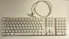 Vintage Genuine Apple Keyboard A1048 USB Wired QWERTY Keypad TESTED & WORKING