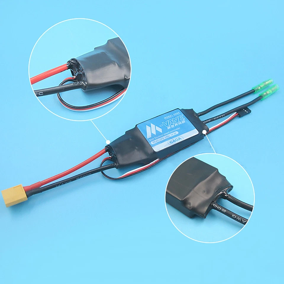 Fit for Model Weather Vane Two-way Brushed ESC 12v-24v 640A860A High-Power ESC - Image 2 of 4