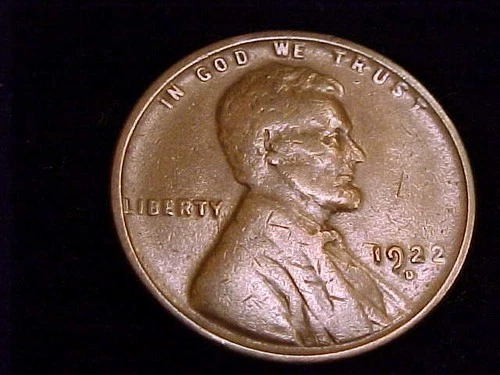1922-D  Lincoln Cent,  Very Good Grade