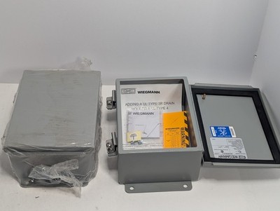 Lot of 2X Hubbell Wiegmann BN4080603CH Electrical Boxes