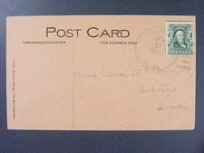 Botna Iowa IA 1908 4-Bar Cancel Postmark Postcard DPO 1879/1968 Shelby Co