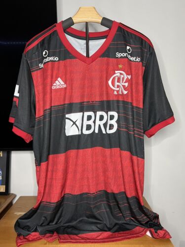 Flamengo Home Authentic Soccer Jersey 2021 Gabi #9 Size 2XL