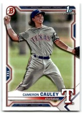 2021 BOWMAN DRAFT CAMERON CAULEY TEXAS RANGERS #BD-192