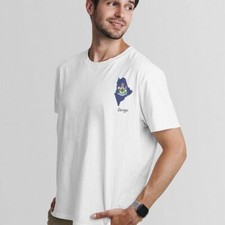 Maine UnisexTshirt-State Flag With Motto Printed