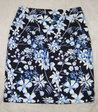 Women's Talbots Floral Print Skirt - Size 8P - Excellent Condition
