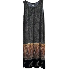 Whirlaway Frocks Maxi Dress Giraffe Print Sleeveless Long Sundress