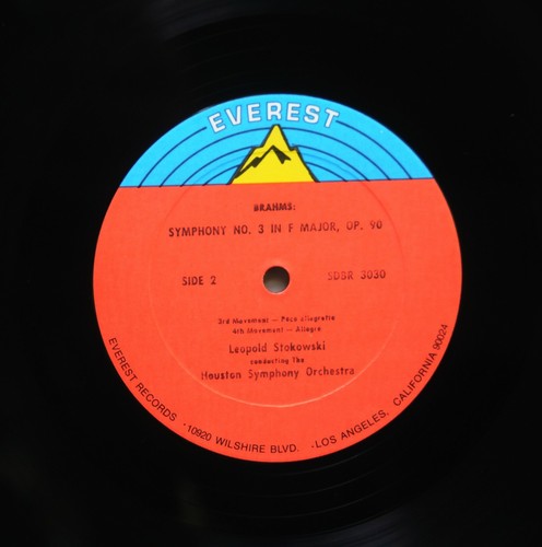 Brahms Symphony No. 3 / Stokowski 1959 Everest Stereo SDBR 3030 MN 1st Pressing - Picture 6 of 7