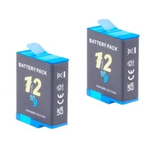2-Pack Battery for GoPro hero 12 11 10 9, Long Endurance, Large Capacity 2000mAh