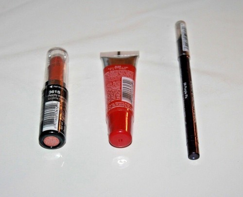 Wet n Wild Mega Lip Color #361S+Lip Gloss #313A & jordana Eyeliner #04 Lot Of 3 - Picture 2 of 2