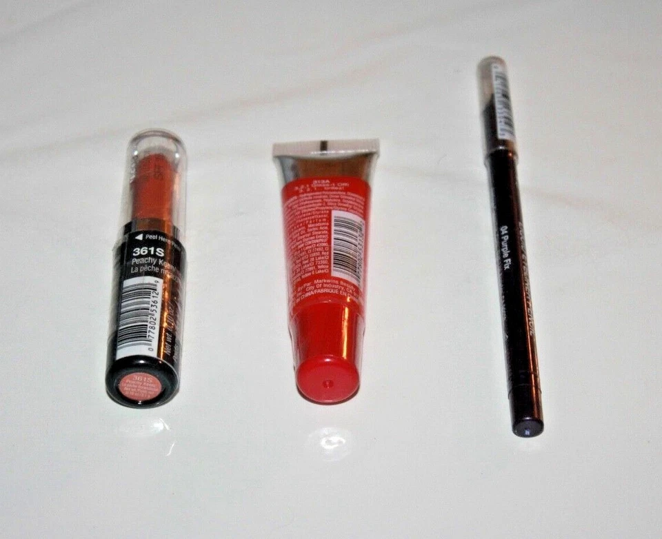  Wet n Wild Mega Lip Color #361S+Lip Gloss #313A & jordana Eyeliner #04 Lot Of 3 - Image 2 of 2