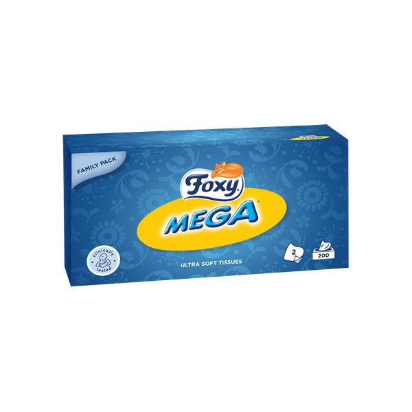 Foxy Mega Tissues 200 Units
