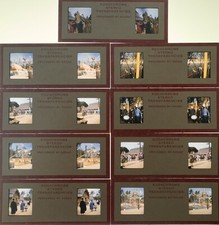 Lots Of 9 Kodachrome Stereo Transparencies From James Town VA Vintage