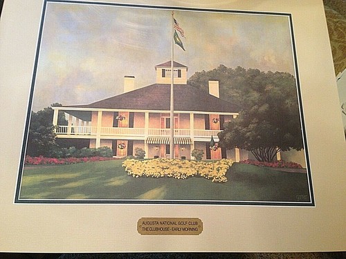 Augusta National Golf Club Kunstdrucke von Katie Garner 4er Set brandneu  - Bild 1 von 4