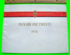1936 PACKARD ONE TWENTY BIG DLX 24-pg COLOR C...