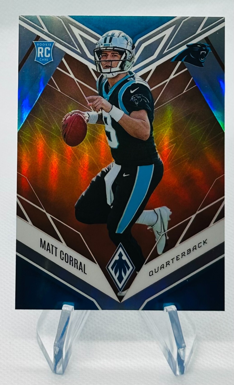 2022 Panini Phoenix Orange Matt Corral Patriots Panthers Rc #102 #'d 40/99