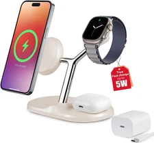 3-In-1 Wireless Charging Station for Apple Devices - Fast Charging Station fo...