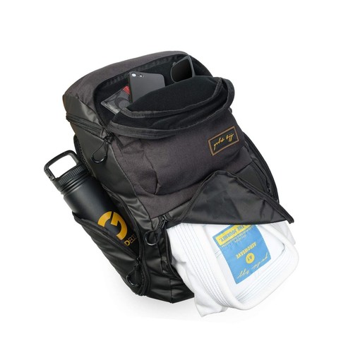Gold BJJ Jiu Jitsu Rugzak - Heavy Duty Gymtas met Waterdichte Gi Pocket (Olijf