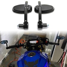 Motorcycle 7/8'' Handle Rear Bar End Mirror For Suzuki GSX-S 1000 750 Cafe Racer