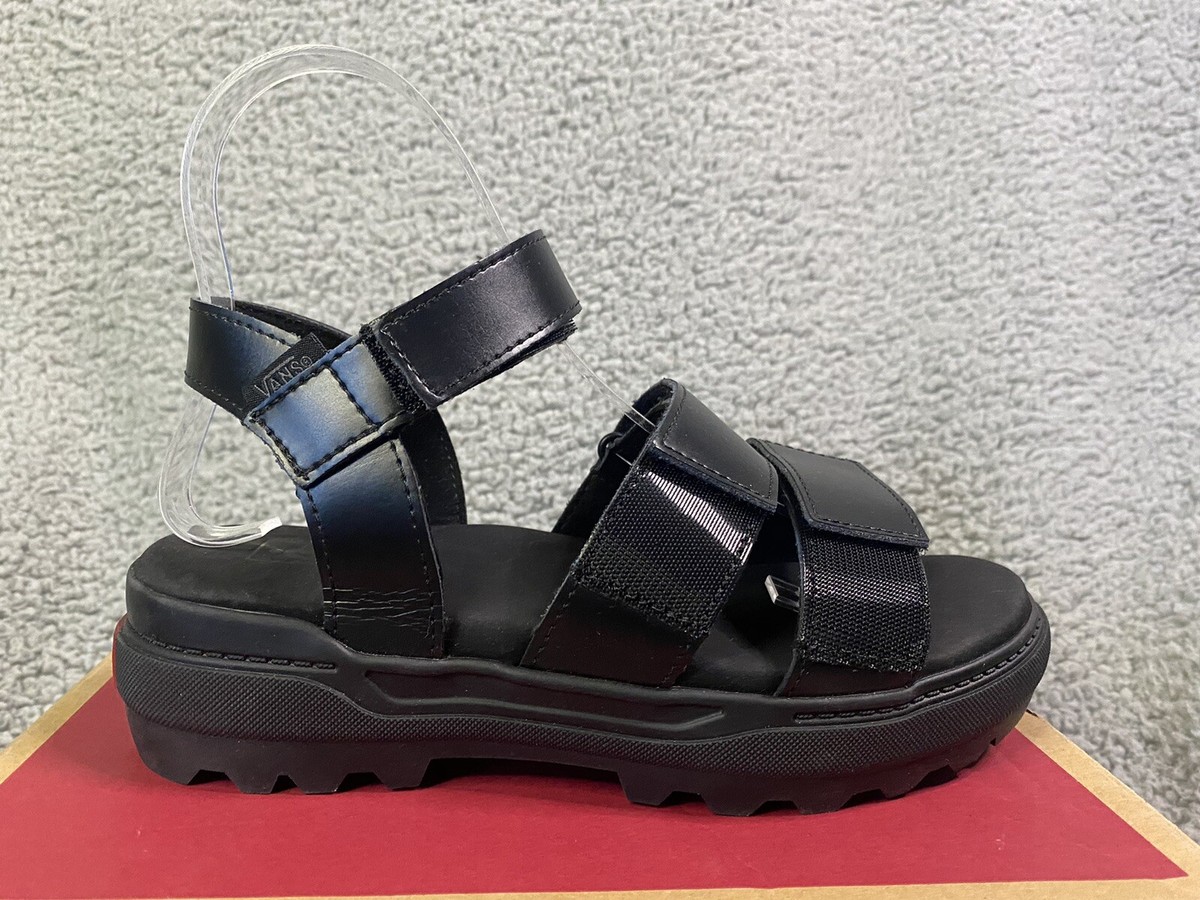 Vans Womens Leather Colfax Sandals SIZE 5 Black Y2K NWB | eBay