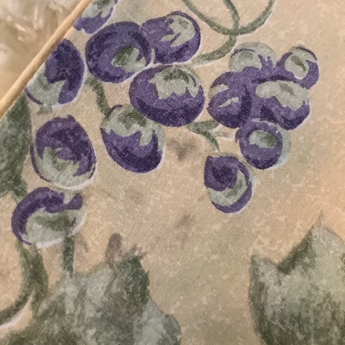 6 Amalfi Villa beige purple grape vines tableware napkins 18"x20" Tuscany style - Picture 5 of 7