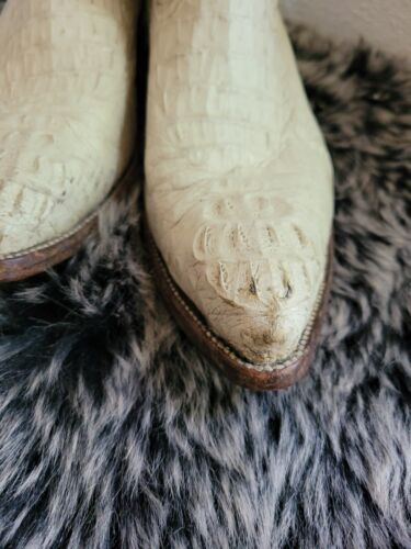 BOTAS OCCIDENTALES EL FORASTERO PARA HOMBRE DE MEDIA PANTORRILLA. Caimán/caimán blanco talla 8 - Imagen 3 de 10