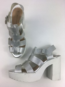 new look silver glitter shoes
