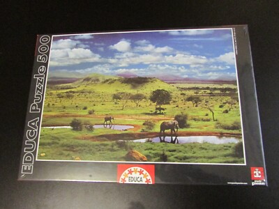 Ulmer Puzzleschmiede „Tsavo-Elefant“ – 1000 Teile, Motiv Roter Elefant Aus Kenia, Premium-Puzzle Made In Germany, 68 X 48 Cm, Hochwertige Pappe & Druck