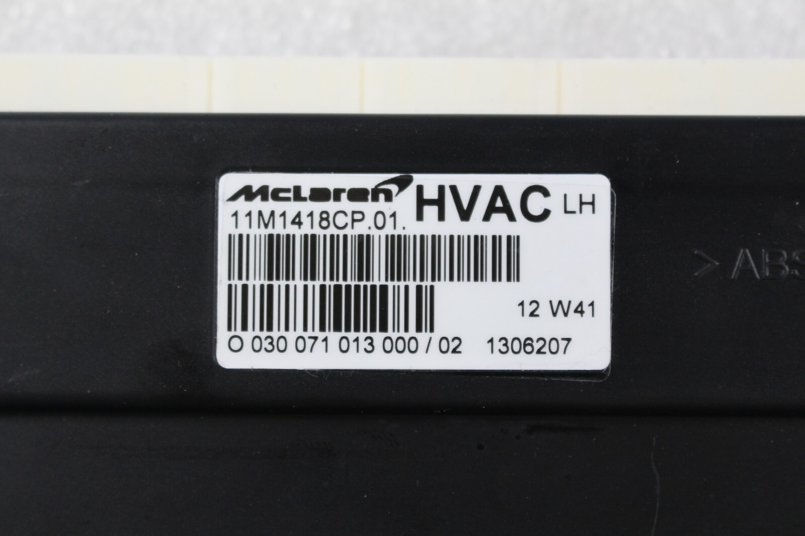 McLaren MP4-12C Spider, HVAC Control Module, Used, P/N 11m1418cp