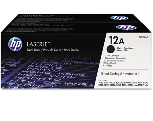 HP Q2612AD 12A Original LaserJet Toner Schwarz Doppelpack