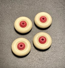 4 Rubber TIRES w/ hubs 1-3/8" HUBLEY Champion Kenton Cast Iron new with old look