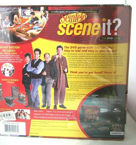 Seinfeld Scene It? DELUXE DVD Game Collectors Metal Tin Edition! *NEW SEALED* - Picture 2 of 4