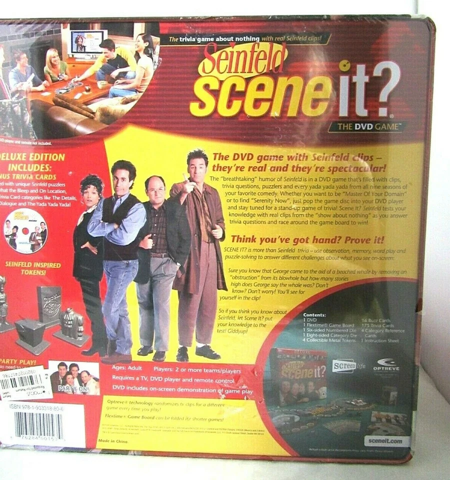 Seinfeld Scene It? DELUXE DVD Game Collectors Metal Tin Edition! *NEW SEALED* - Image 2 of 4