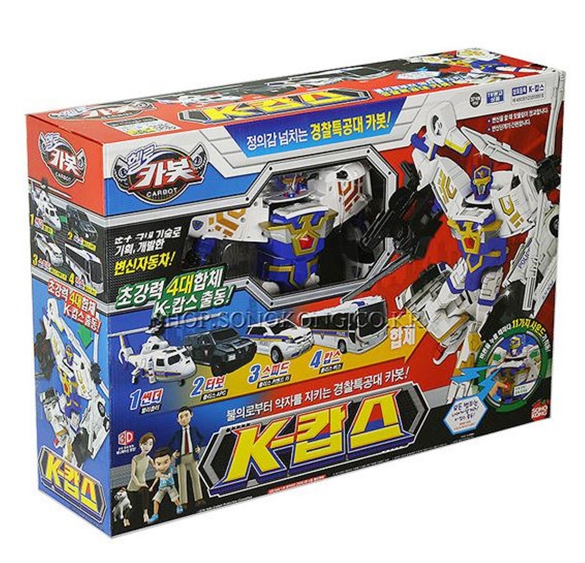 Hello Carbot K-COPS Copolymer Police Car Transformer Robot Action