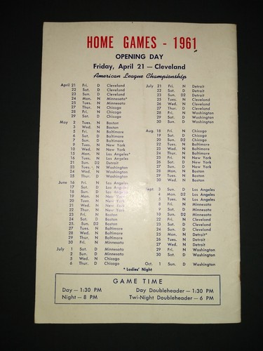 1961 Kansas City Athletics Yearbook - Picture 3 of 4