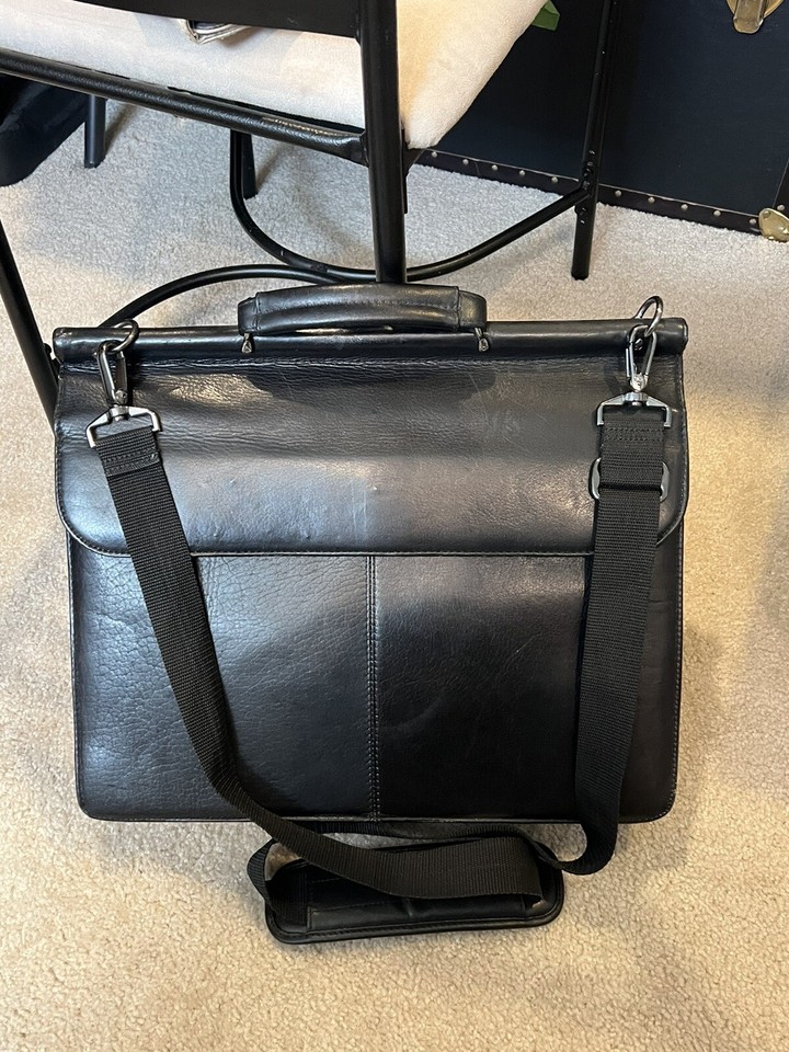 Cole Reaction Men’s Leather Briefcase Business Case Flapover